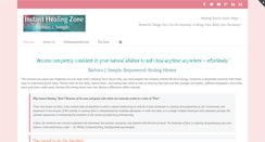 Desktop Screenshot of instanthealingzone.com