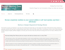 Tablet Screenshot of instanthealingzone.com